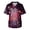 Red_003, variant on Domuza Halloween Scrub Shirts for Men Novelty Horror Print V-Neck Short Sleeve Nursing Uniform Shirts Comfy Soft Relaxed Fit Medical Scrub Tops 4XL