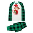 thumbnail image 4 of URMAGIC Christmas Pajamas Matching Sets for Family Green Plaid Tops and Pants Pjs Set Long Sleeve Xmas Sleepwear, 4 of 8