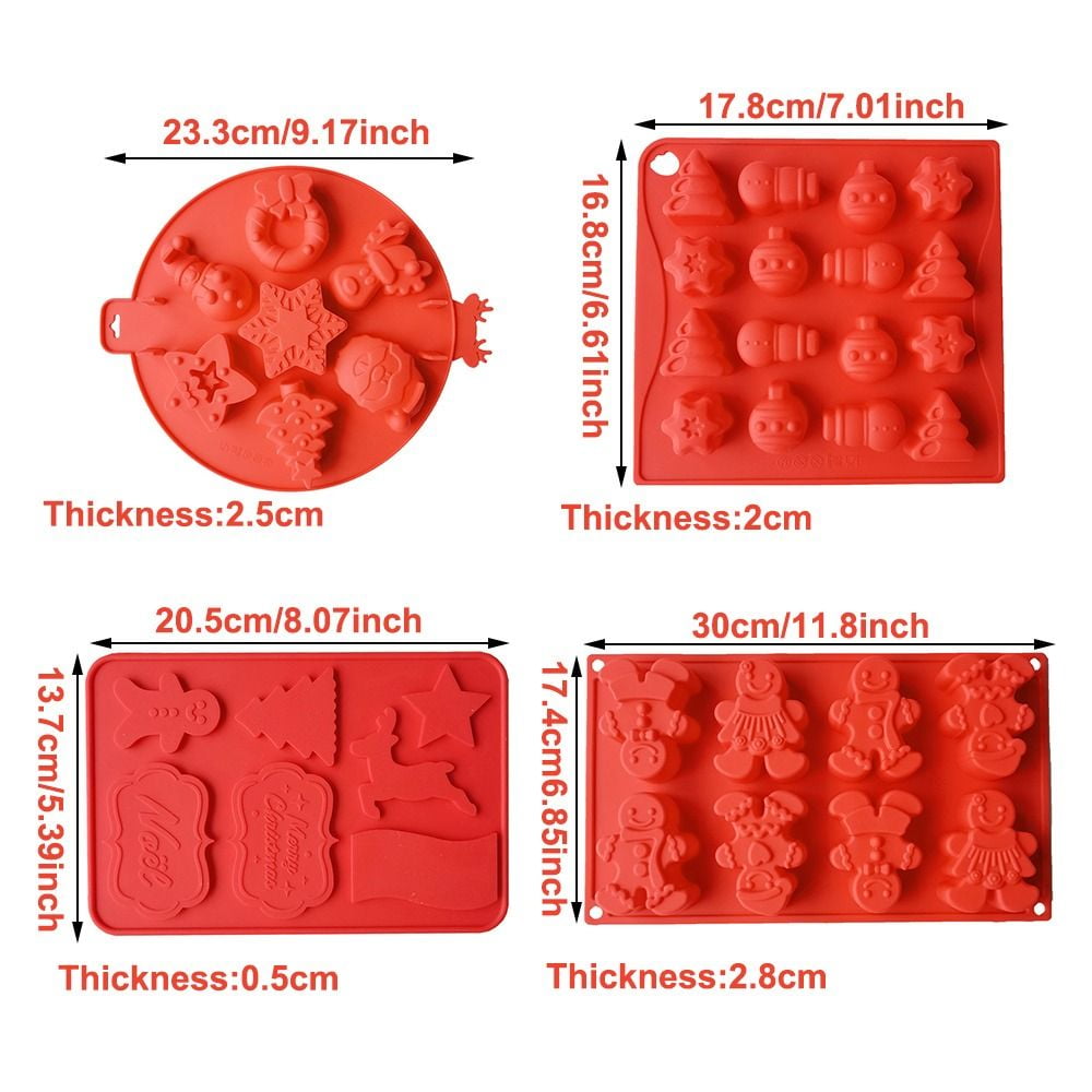 Silicone Christmas Tree Santa Claus Elk Sled Stick Mold Chocolate Cake  Moulds Dog Cake Pans for Baking Small Aluminum Pans with Lids Fluted Tube  Pan 10 Rectangle Cake Pan 12x18 Home Edge