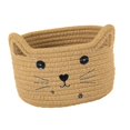 thumbnail image 3 of Cesta de almacenamiento para gatos, cuerda de algodón, multifunción, bonito recipiente redondo tejido a mano para Perfume, café, frutas, aperitivos y BLESIY Cesta de almacenamiento, 3 of 8