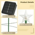 thumbnail image 3 of 2-Pack Solar-Powered Christmas Tree Lights, Solar Metal Christmas Tree Decors, Solar Spiral Christmas Tree LED Lights, for Christmas Outdoor Decor, 3 of 6