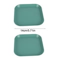 thumbnail image 3 of qILAKOG 2 Pcs Plastic Small Square Plates, Reusable Multi Purpose Anti Slip Square Trays, Suitable for Holding Nuts and Snacks in Cafeterias and Home Kitchens, 3 of 6