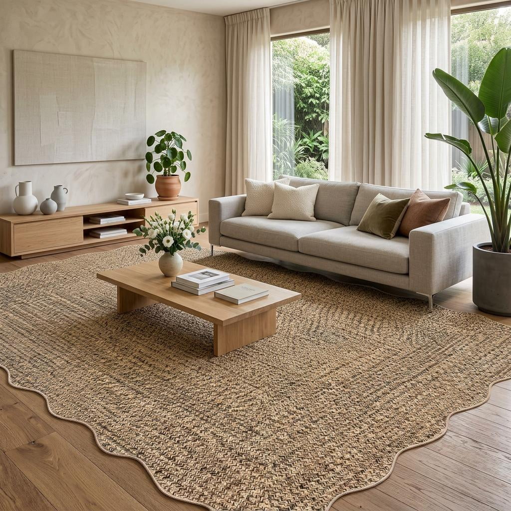 2枚セットThe ROOM10th AnniversaryOlive/Brown Mainstays Leaf Block Multicolor Indoor Area Rug, 7 ft x 10 ft