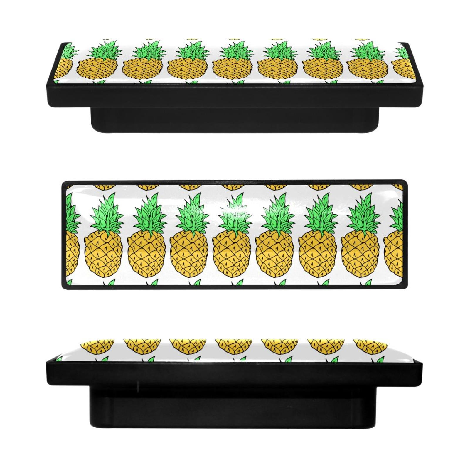 4 Pcs Rectangle Handle Cupboard Knob Drawer Pulls Handle