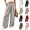 Gray, variant on Hulanddfd Women's Pants Solid Double-Pocket Elastic-Waist Athletic Sweatpants Army Green Size 2XL