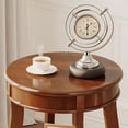 thumbnail image 4 of Bowery Hill Table d'Appoint Ronde en Bois de Noyer avec Tablette 24 Pouces, 4 of 8
