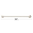 thumbnail image 3 of 36-inch Coronado Bathroom Shower Grab Bar, Oval Design, ADA Compliant, Satin Finish, 3 of 6