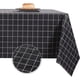 thumbnail image 1 of Mantel de PVC impermeable, mantel rectangular de vinilo a prueba de derrames a prueba de aceite, mantel lavable para uso en interiores y exteriores negro2 sincero electrónico, 1 of 6