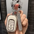 thumbnail image 6 of TPU Car Remote Key Fob Cover Case Holder Protector for Honda Civic Accord HR-V CR-V CRV 2022 2023 Accessories, 6 of 9