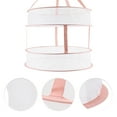 thumbnail image 4 of Ofertas Únicas 1 Pc Cesta de Secado de Ropa Doble Capa Duradera para Balcón 4.72"x18.9" 55L Rosa, 4 of 6