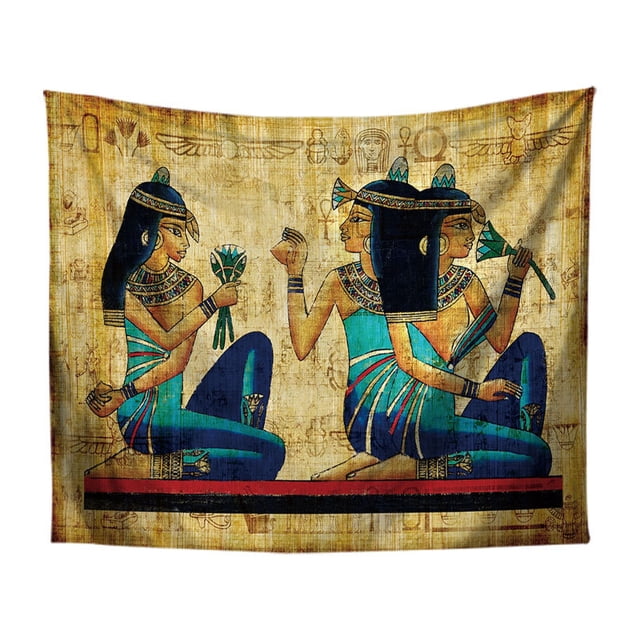Tapiz para colgar en la pared, estilo papiro vintage egipcio, 150 x 130 cm
