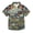 Cartoon Town Landscape, variant on Small Short Sleeve Button Down Shirts Colorful City Building and Moon Casual Shirt 3-10 Years