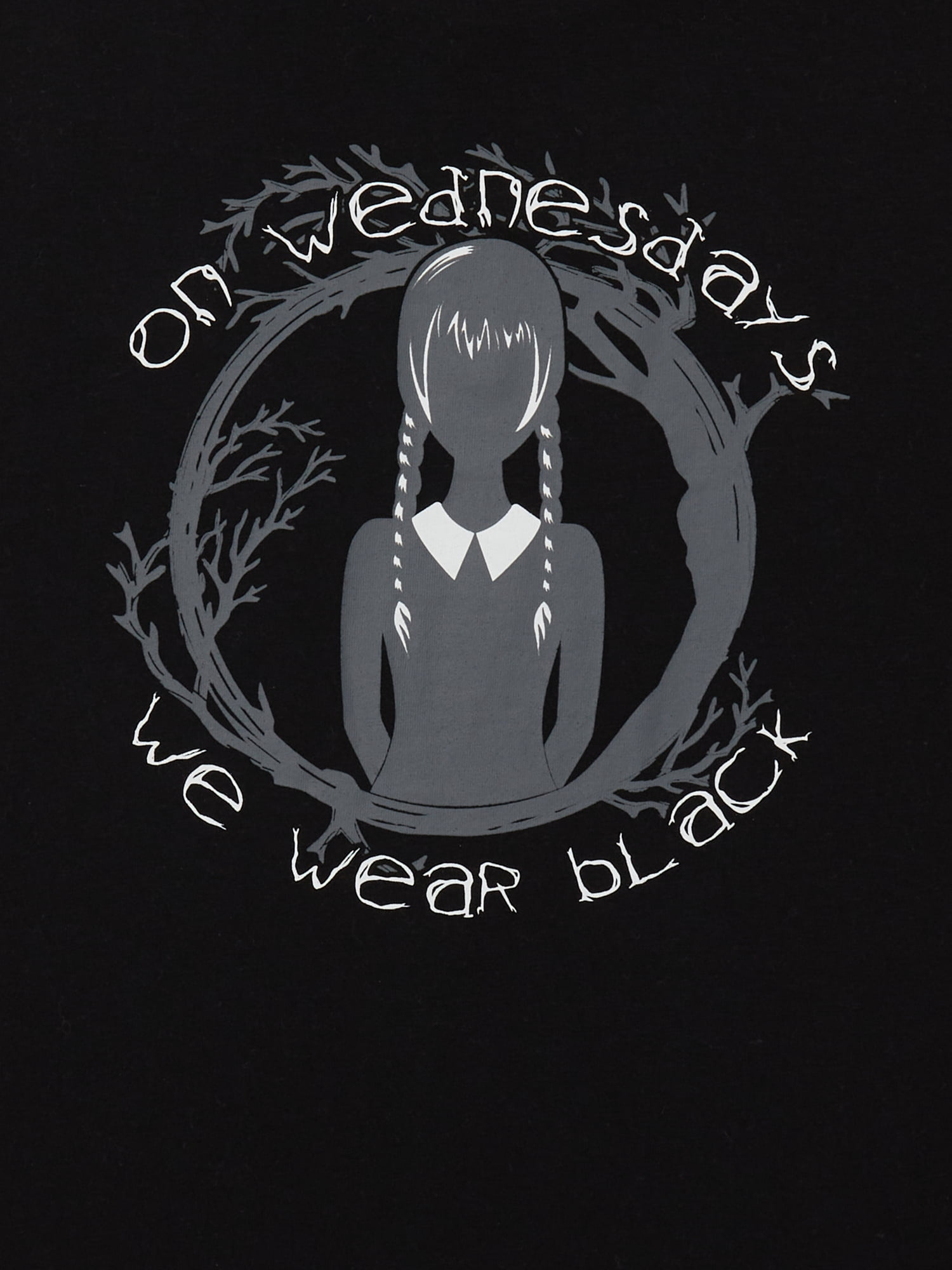 Wednesday Girls Short Sleeve Graphic T-Shirt, Sizes 4-16