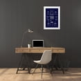 thumbnail image 3 of Buhlmann, J. 23x32 White Modern Wood Framed Museum Art Print Titled - Windows and Doorways of the Renaissance (Blueprint), 3 of 4