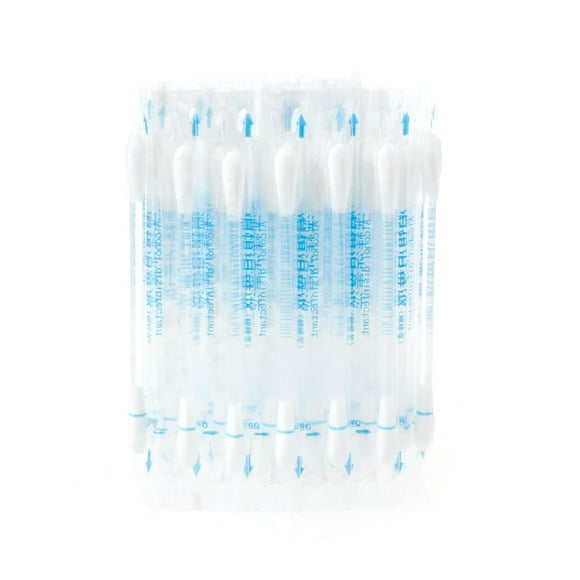 HLONK 50pcs Disposable Medical Alcohol Stick Disinfected Cotton Swab Care Tool Aid Kit