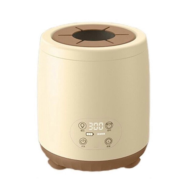 Baby Formula Mixer Electric Milk Shaker 4 Speed Adjustable Quickly Blending Baby Bottle Shaker with Night Light Function cream color