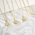 thumbnail image 3 of Dainty Layered Initial Necklaces for Women, 14K Gold Plated Paperclip Chain Necklace Simple Cute Hexagon Letter Pendant Initial Choker Necklace Gold Layered Necklaces for Women Gold, 3 of 6