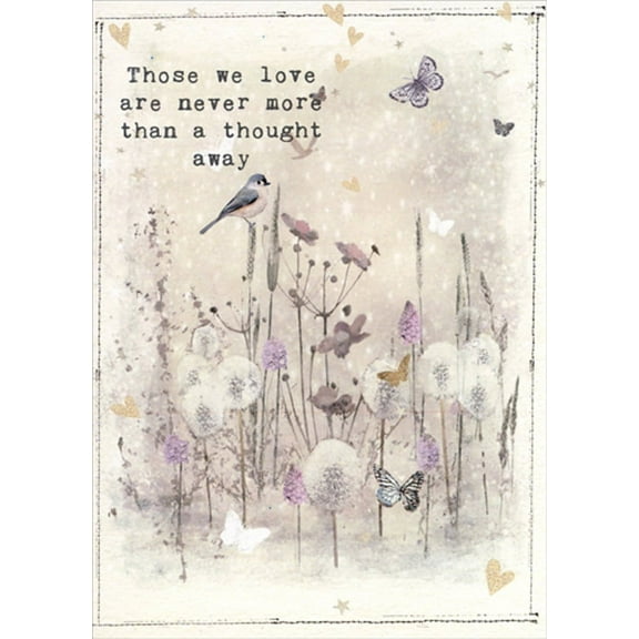 Tree-Free Greetings Never More Than a Thought Away Sympathy Card