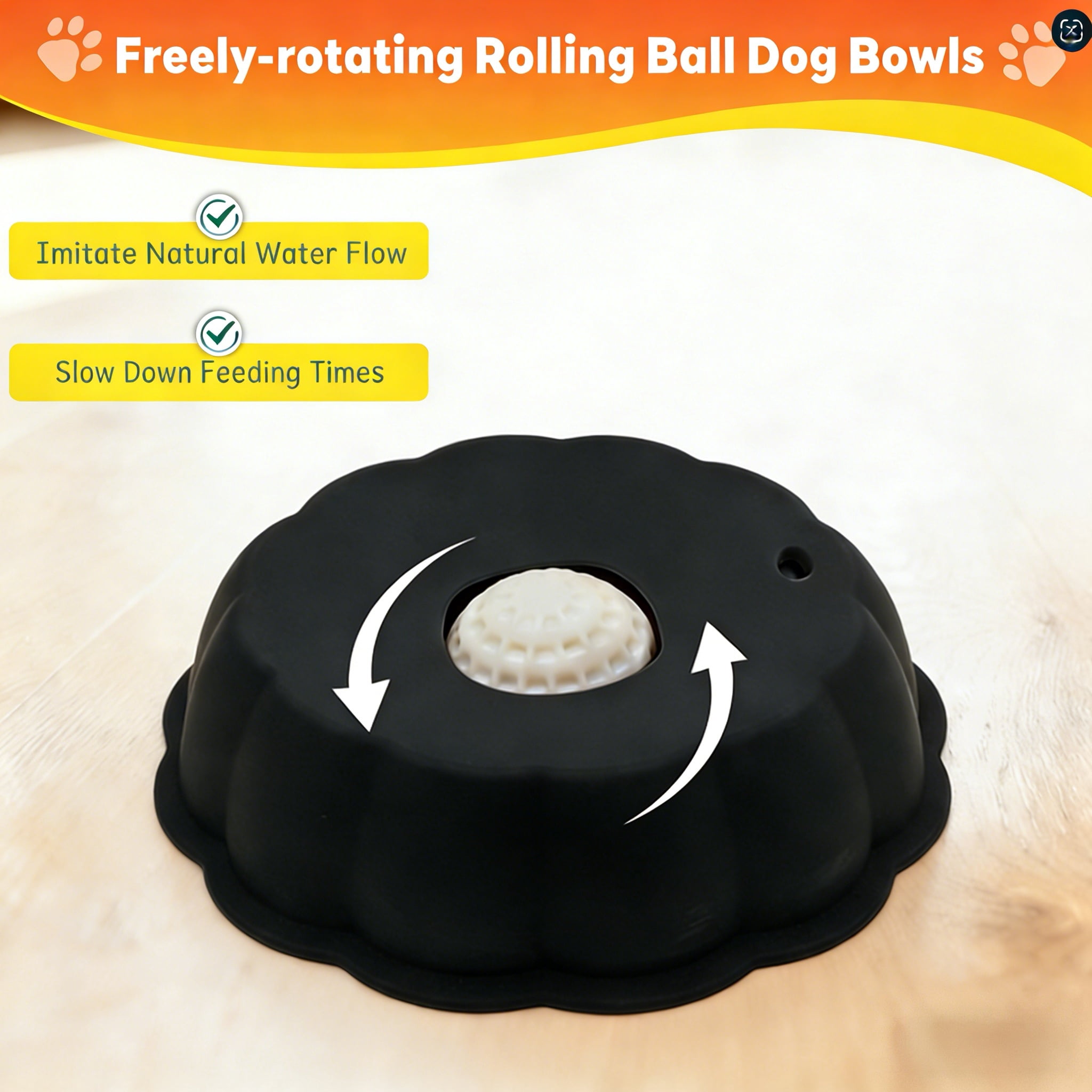 Dog Slow Feeder, Wet Food Liquid Treat Bowl, Anti-Slip Stable Bone Broth Dog Lick Bowl for All Breeds