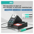 thumbnail image 3 of A5 Soldering Station Compatible Soldering Iron Tips C210/C245/C115 Handle Lead-free Electronic Welding Rework Station ,Complete Set, 3 of 6