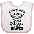 thumbnail image 3 of Inktastic Handpicked for Earth by My Great Grandpa in Heaven Boys or Girls Baby Bib, 3 of 4