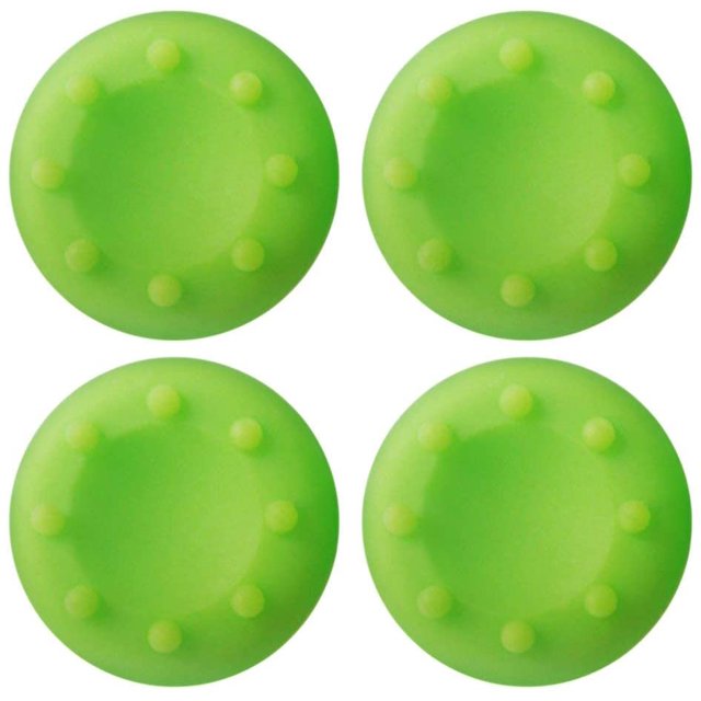 piezas para PS4 PS3 PS2 Xbox 360 ONE Controller Goma Tapa de silicona Thumbstick Thumb Stick X Funda Funda Skin Joystick Grip Grips brillar Electrónica