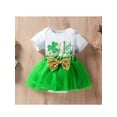 thumbnail image 2 of Faithtur Ensemble de Vêtements pour Bébé Fille Manches Courtes Col Rond + Jupe en Couches, 2 of 8