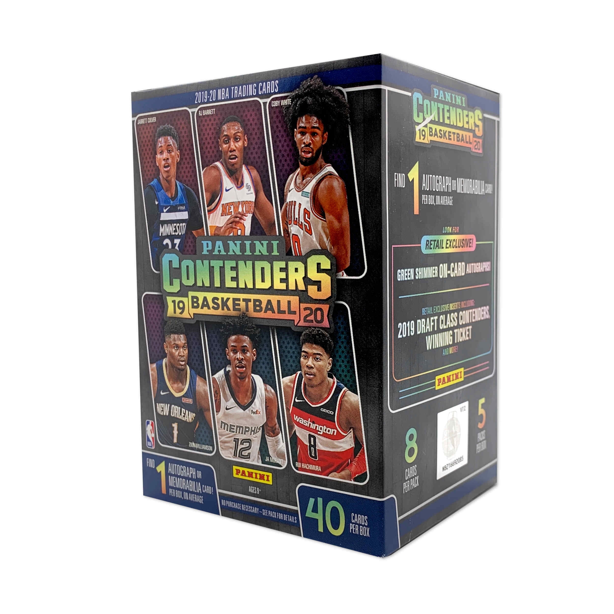 201920 Panini Contenders NBA Basketball Trading Cards Blaster Box 40
