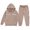 Khaki*, variant on RUTAYY Boys 2 Piece Hooded Tracksuit Letter Print Long Sleeve Pullover Hoodie Jogger Pants Casual Daily Wear, Black