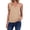 Apricot Color, variant on Womens Tank Casual V Neck Summer Spring Beach Vacation Tank Loose Fit Cute Fashion Sleeveless Tops Emerald Green M