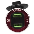 thumbnail image 4 of 12V-24V Motorcycle USB  Socket with LED Display EU Plug, 4 of 7