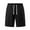 Black, variant on Mlzmgr Mens Cargo Shorts 9 Inch Inseam Drawstring Elastic Waist Cargo Shorts with Multi Pockets M-4xl