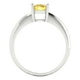 thumbnail image 4 of Clara Pucci 14K White Gold 1ct Citrine Solitaire Ring for Women, 4 of 7
