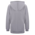 thumbnail image 4 of WTOBBY Women's Sports Hoodie Jacket Long Sleeve Zip Up Fleece Pullover Casual Athletic Outerwear with Front Pockets Performance Fabric Lightweight for Gym Running,Light Gray L, 4 of 4
