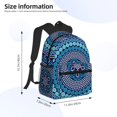 thumbnail image 2 of Pofeuu Dot Painting Print Laptop Backpack Travel Canvas Backpack for School Lightweight and Comfortable Backpack College Backpack Schoolbag, 2 of 6