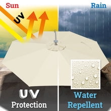 Replacement Canopy Cover for 10' Cantilever Patio Umbrella Offest Parasol Top Cover (Green)