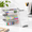 Grey, variant on Grey 4 Pack Extra Large Plastic Pencil Box Stackable Art Supply Storage Organizer