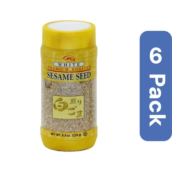 JFC International White Roasted Sesame Seeds 8 oz (Pack Of 6)