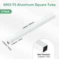 thumbnail image 3 of Tubo cuadrado de aluminio 6063 de 250 mm en paquete de 2, 10x10 mm de ancho exterior, 1 mm de grosor de pared, tubería de aluminio sin costura para construcción de marcos, 3 of 6