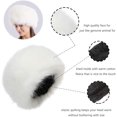 thumbnail image 4 of ZheElen Scratch-proof Fur Hat Wear-resistant And Colorfast Cap For Winter Activities Cover Heads Snow Hat White, 4 of 6