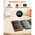 thumbnail image 5 of 10000mAh Power Bank Wireless Charger Built in 3 Solar Panels Three Outputs 15W Fast Charging Solar Charger for iPhone 15/15 Plus/15 Pro/15 Pro Max, iPhone 14/13 Series, Samsung Galaxy, 5 of 7
