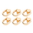 thumbnail image 1 of 16mm D Ring Rivets, Zinc Alloy Ball Studs with D Rings Leather Compact Lightweight Craft Hardware D Ring Rivet for DIY Wallet Leather Collar Belt Handbag Shoes, 1 of 7