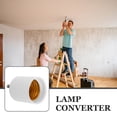 thumbnail image 3 of Soimiss 2Pcs Reliable White Lamp Socket Adapter Simple Install Bulb Converter for Versatile Indoor Light Fixtures, 3 of 7