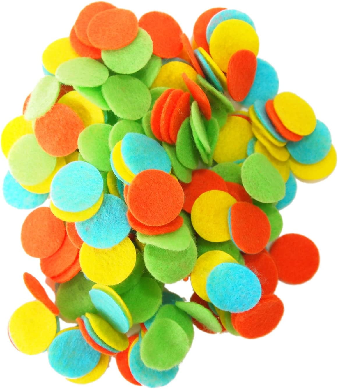 Playfully Ever After Light Green, Turquoise, Orange & Yellow Craft Felt