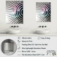 thumbnail image 4 of Designart "Canadian Aurora Borealis over Mountains" Landscape Cottage Mountains Winter Oversized Wall Mirror - Coastal Landscapes Bedroom Wall Mirror Large - Multiple Color Options, 4 of 6