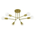 thumbnail image 1 of Milaget Modern Ceiling Light,6-27 Base Industrial Chandelier, LED Ceiling Lights Fixture Golden, 1 of 9