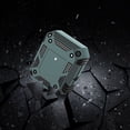 thumbnail image 7 of Dteck Shockproof Case for AirPods 2 & 1, Compatible Wireless Charging, Hybrid Rugged Full Body Hard Shell Case with Metal Keychain, Front LED Visible, Green, 7 of 7
