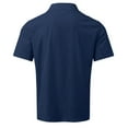 thumbnail image 4 of ZMHEGW Mens Shirts Solid Print Short Sleeve Button-Down Shirts Navy M Male Blouse, 4 of 4