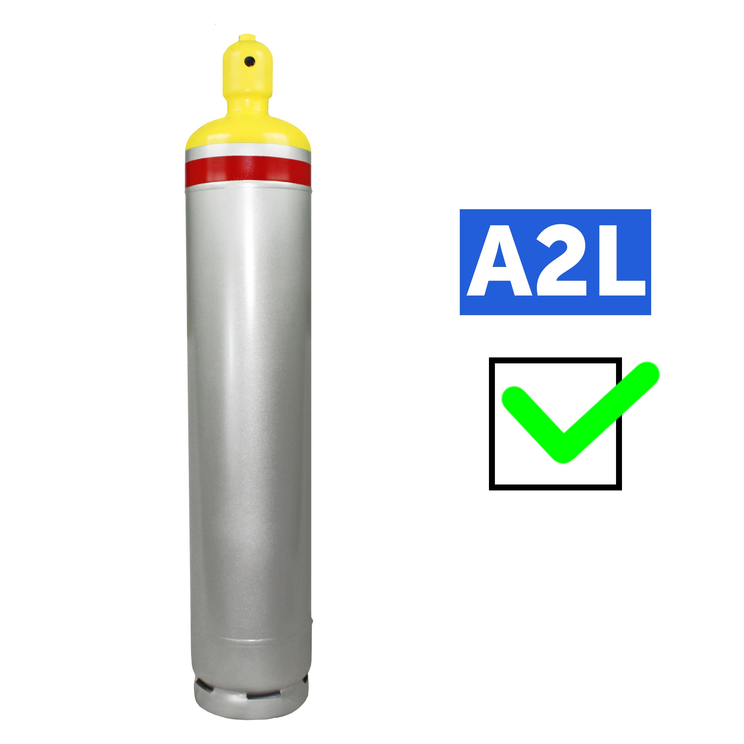 Flame King 123-Pound Refrigerant Recovery Cylinder Tank for A2l Refrigerants - Size 123lb