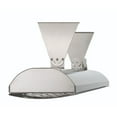 thumbnail image 3 of Eurofase Heating - 4000 Watt Electric Infrared Dual Element Heater-240 Voltage-Stainless Steel Finish-Clover Decorative Fascia, 3 of 9